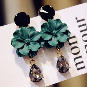 2 for $30 Floral and Rhinestone Earring
